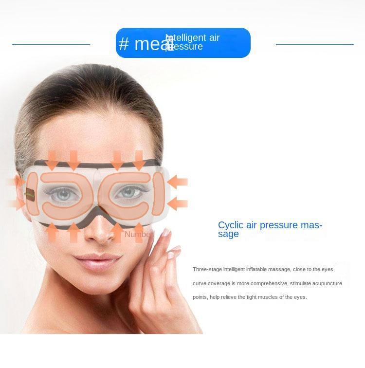 Christmas Gift Eye Massager with Heat,Bluetooth Music Rechargeable Eye Heat Massager,Relax and Reduce Eye Strain Dark Circles Eye Bags Dry Eye, Ldeal Gift for Both Men and Women