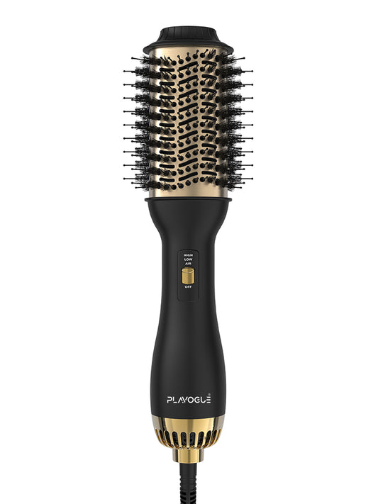 PLAVOGUE Blow Dryer Brush,Hair Dryer Brush Professional Styler Volumizer, Hot Air Brush for Women -100 Millions Negative Ion Anti-Frizz Oval Brush for Straightening and Curling