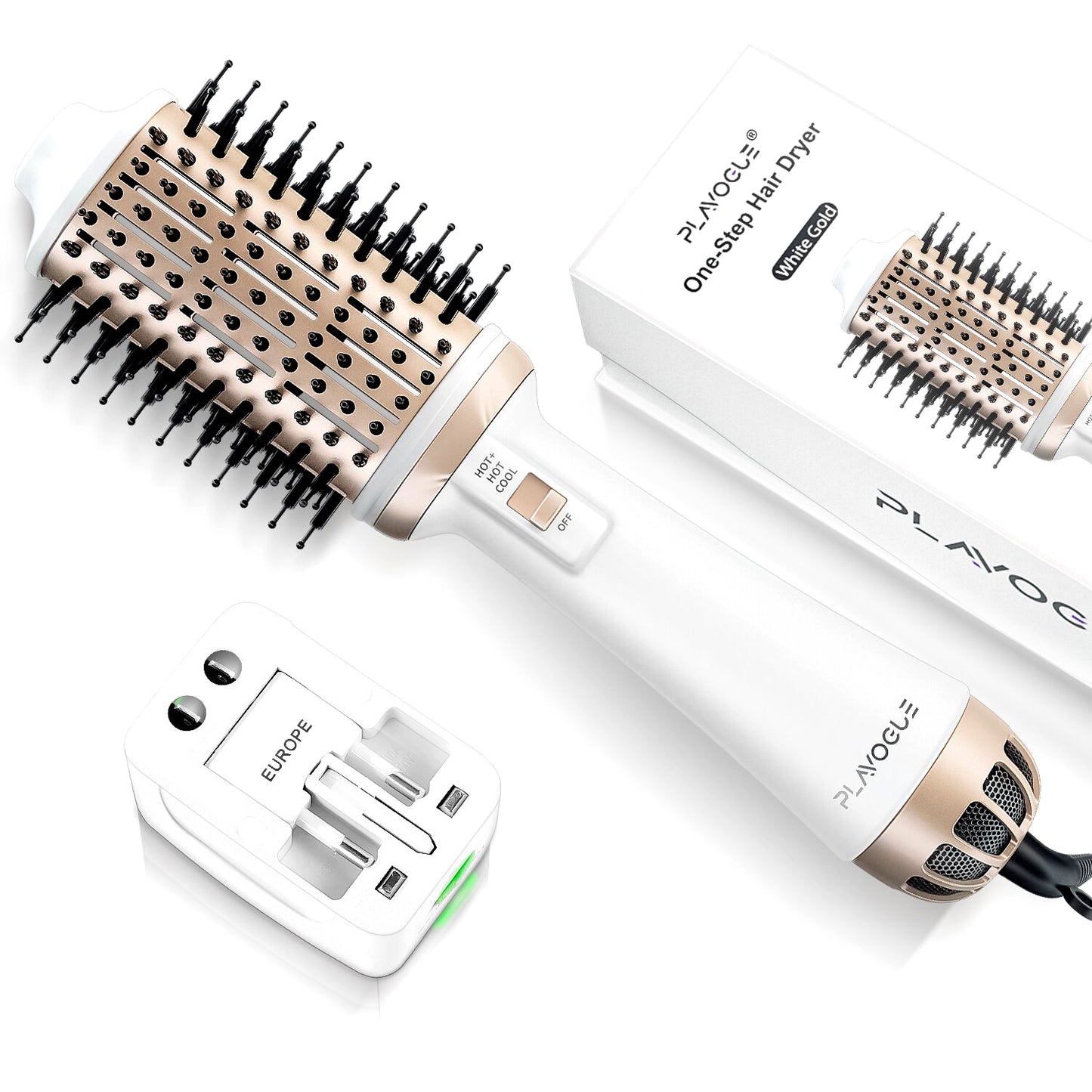 Plavogue® One-Step Volumizing Hair dryer + Brush with Negative ION